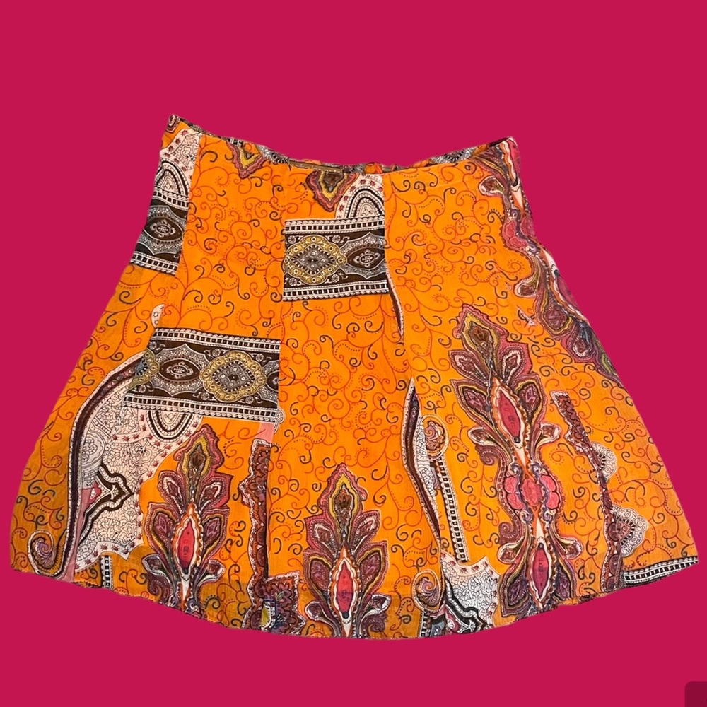 Boho printed skirt